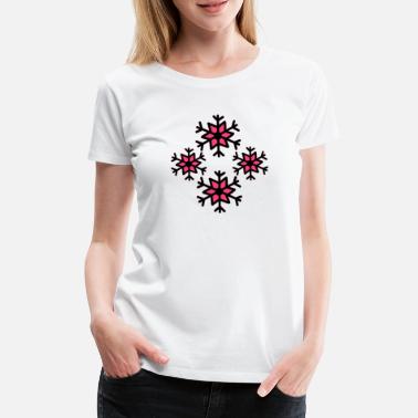 Śnieżynka Płatek śniegu - Premium koszulka damska