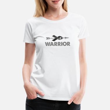 Greyson Krieger Gehirn Krebs grau Band Bewusstsein grau - Frauen Premium T-Shirt