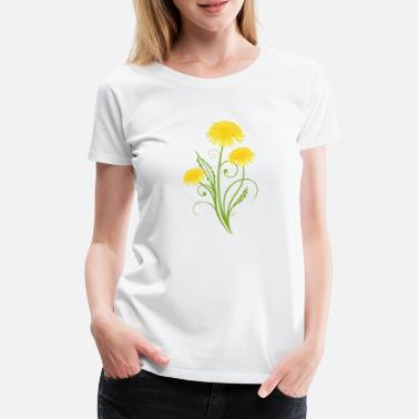 Voikukka Realistinen voikukka, voikukka, voikukka - Naisten premium t-paita