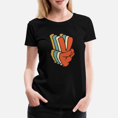 Fredens Tegn fredens tegn - Premium T-skjorte for kvinner