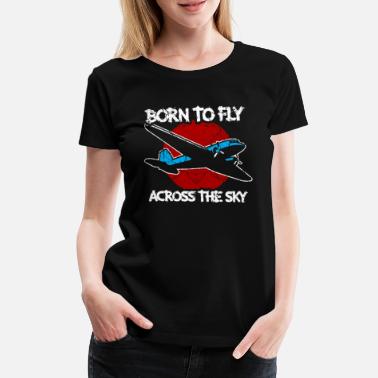 Szkoła Pilotażu Instruktor pilotażu latającego samolotu - Premium koszulka damska