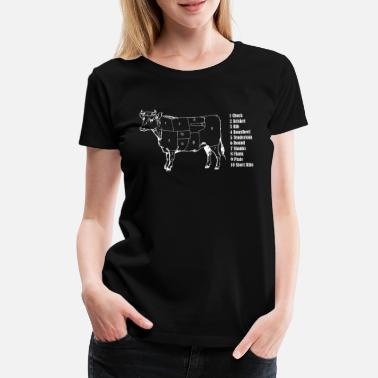 Bbq Beef Map white - Women&#39;s Premium T-Shirt