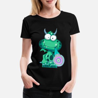 Monster lolli_olli_green - Women&#39;s Premium T-Shirt
