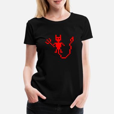 Diabeł Diabeł pikseli - Premium koszulka damska