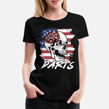 Usta DARTS US - Naisten premium t-paita