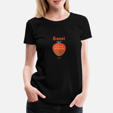 Symbole Logo sweet girl fraise - T-shirt premium Femme
