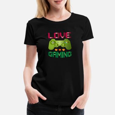 Flucht Love Gaming - Frauen Premium T-Shirt