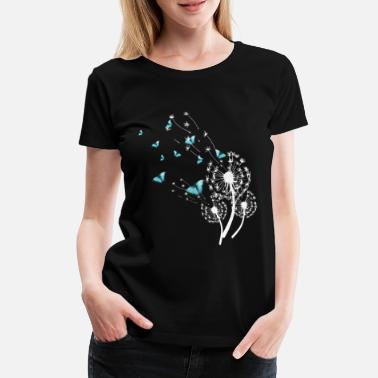 Women Dandelion and Butterflies Design for Women - Women&#39;s Premium T-Shirt