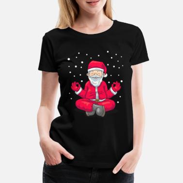 Santa Santa Claus Santa Yoga Meditasjon Yogi Gift - Premium T-skjorte for kvinner