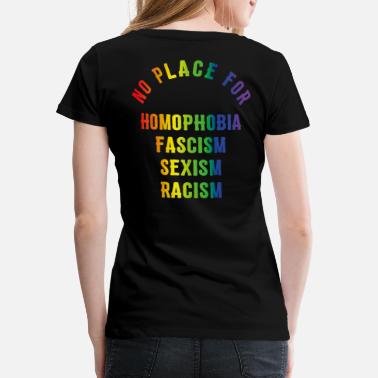 Anti Nazis Regenbogen Toleranz Pride Gay Schwul - Frauen Premium T-Shirt
