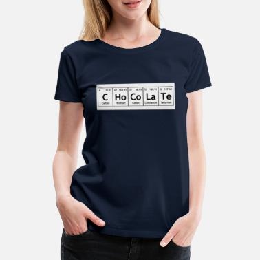 Absolventenschule Schokolade Chemische Formel - Frauen Premium T-Shirt