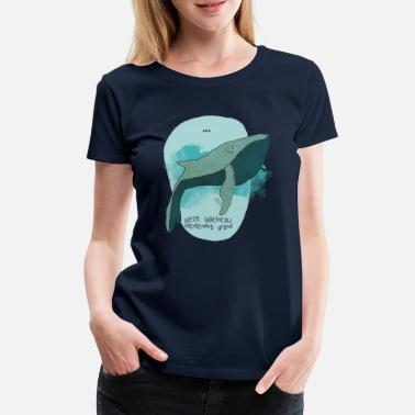 baleine - T-shirt premium Femme