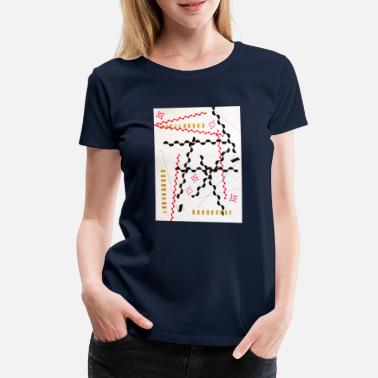Sketch Abstract - Women&#39;s Premium T-Shirt
