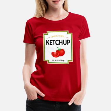 Ketchup Ketchup Partner Kostüm Fasching Karneval - Frauen Premium T-Shirt