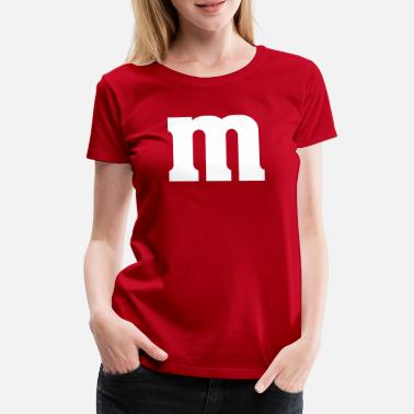 T-Shirt Kostüm V Ausschnitt Gruppenkostüm für M&M Karneval M und M Damen 