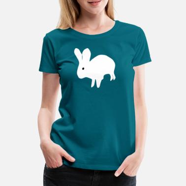 Valkoinen Kani valkoinen kani - Naisten premium t-paita