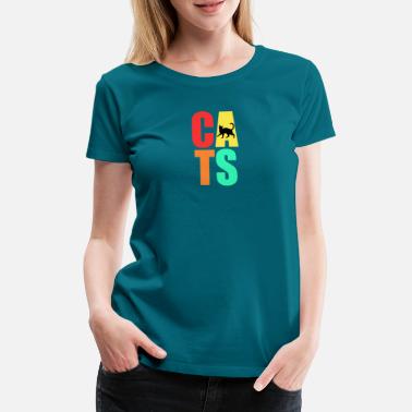 Measure Cats Gift Motif T-Shirt - Women&#39;s Premium T-Shirt