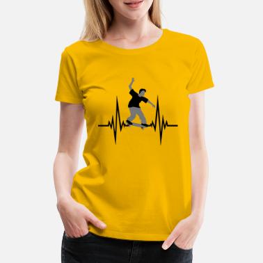 Miejsce Skoku deskorolka pusl heartbeat częstotliwość skoku stunt t - Premium koszulka damska