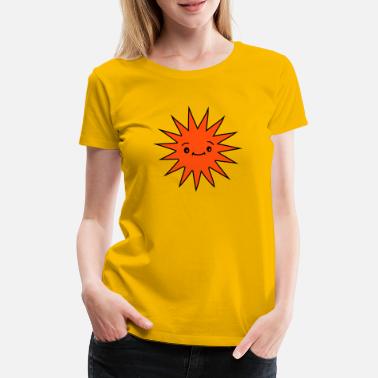 Bunt Słońce z twarzą - Premium koszulka damska