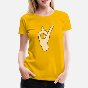 Signe De La Main signes de la main - T-shirt premium Femme