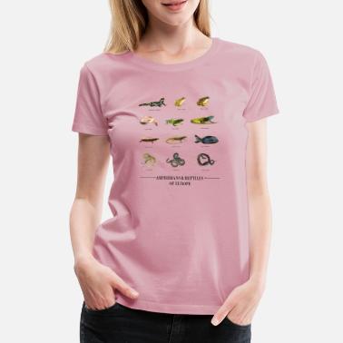 Amfibier Amfibier og krypdyr i Europa - Premium T-skjorte for kvinner