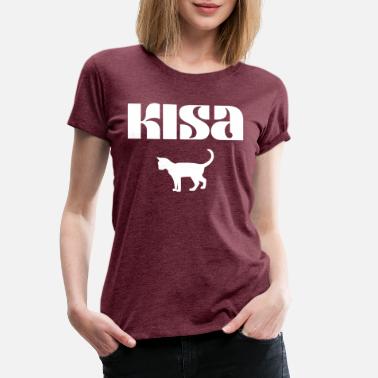 Kis Russland Kisa gave russisk språk - Premium T-skjorte for kvinner