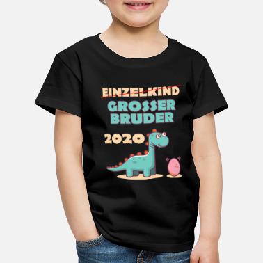 Großer Bruder EINZELKIND Grosser Bruder 2020 Dinosaurier - Kinder Premium T-Shirt