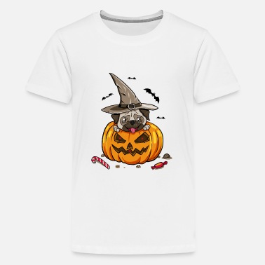 Halloween carlin chien carlin - T-shirt premium Ado
