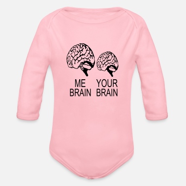 Hjärna mig hjärna hjärna - Ekologisk långärmad babybody