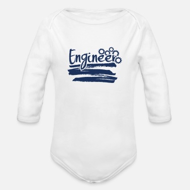 Engineer Engineer Engineer Engineer Engineer Engineer - Organic Long-Sleeved Baby Bodysuit