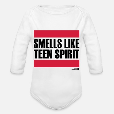 Teen Smells Like Teen Spirit - Ekologisk långärmad babybody