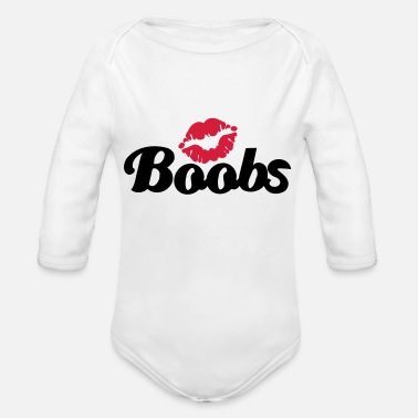"I love boobs" 100% organic cotton Body baby baby grow 