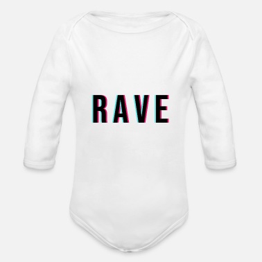 Rave RAVE rave - Ekologisk långärmad babybody