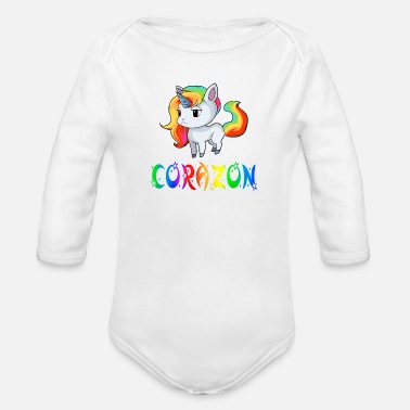 Corazon Einhorn Corazon - Ekologisk långärmad babybody