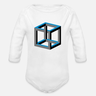 Cubes cube - Ekologisk långärmad babybody
