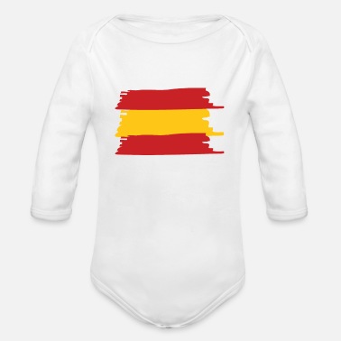 Spanska Spanska flaggan - Ekologisk långärmad babybody