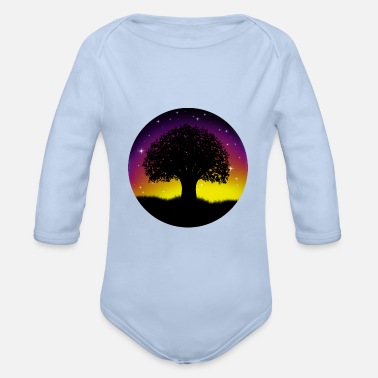 Fantasi Träd fantasi - Ekologisk långärmad babybody