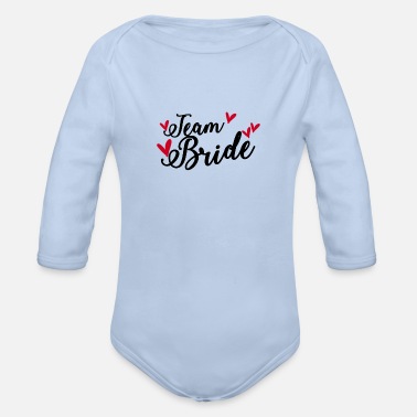 Ungkarlskvinna Team Bride Bride - Ekologisk långärmad babybody