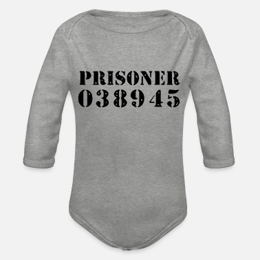 Fängelse fånge / fånge - Ekologisk långärmad babybody
