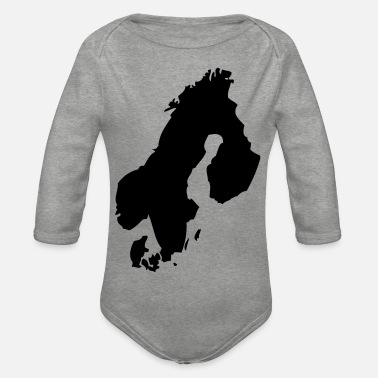 Skandinavien Skandinavien - Ekologisk långärmad babybody
