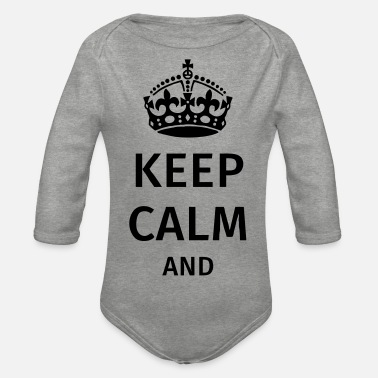 Keep Calm Keep Calm - Ekologisk långärmad babybody