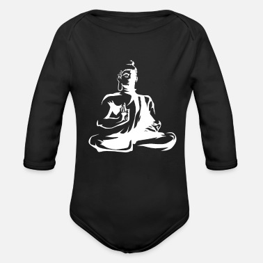 Meditation Buddhism Meditation Meditation - Ekologisk långärmad babybody