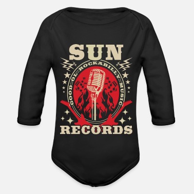 Rockabilly Rockabilly Records Guitar Sun Radio - Ekologisk långärmad babybody