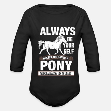 Ponny ponny - Ekologisk långärmad babybody