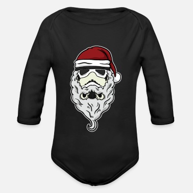 Santa Stormtrooper Santa Claus Santa Claus Christmas - Ekologisk långärmad babybody