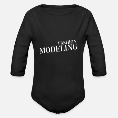 Modell Modell - Ekologisk långärmad babybody