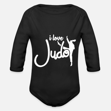 Judo Judo Judo Judo Judo - Ekologisk långärmad babybody