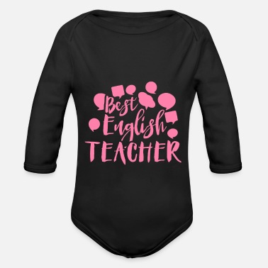Lära Lärare lärare lärare lärare - Ekologisk långärmad babybody