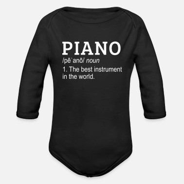 Piano Piano piano - Ekologisk långärmad babybody