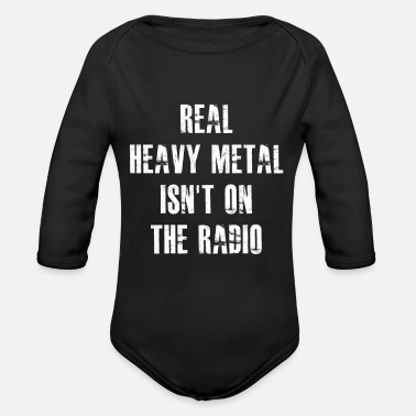 Heavy Heavy metal-radio - Ekologisk långärmad babybody